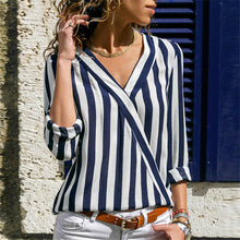 Load image into Gallery viewer, Women Striped Blouse